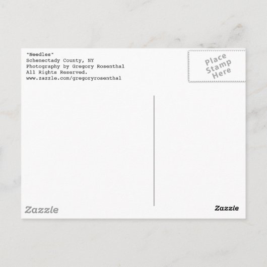 針 ポストカード (裏面)