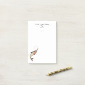 釣おもしろいり人魚釣りパーソナライズされた ポストイット (デスク上)