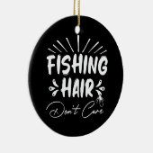 釣おもしろいり人、魚釣り毛は気に セラミックオーナメント (右)