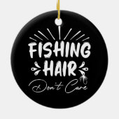 釣おもしろいり人、魚釣り毛は気に セラミックオーナメント (裏面)
