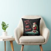 釣ってくれてメリークリスマス 楽しいクリスマスのひととき クッション (椅子)