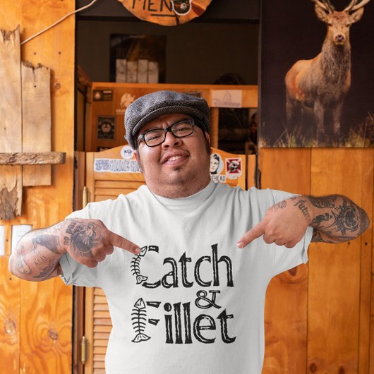 釣ってフィレ Tシャツ
