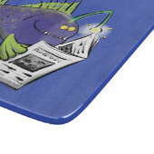 釣りおもしろい魚の漫画 カッティングボード (角)