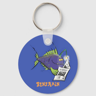釣りおもしろい魚の漫画 キーホルダー