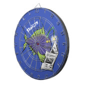 釣りおもしろい魚の漫画 ダーツボード (正面右)