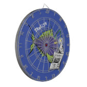 釣りおもしろい魚の漫画 ダーツボード (正面左)