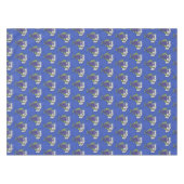 釣りおもしろい魚の漫画 テーブルクロス (正面(横))