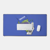 釣りおもしろい魚の漫画 デスクマット (キーボード&マウス)