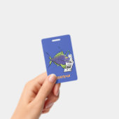 釣りおもしろい魚の漫画 バッジ (手持ち)