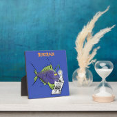 釣りおもしろい魚の漫画 フォトプラーク (インサイチュ)