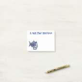 釣りおもしろい魚の漫画 ポストイット (デスク上)