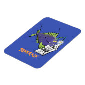 釣りおもしろい魚の漫画 マグネット (左側)