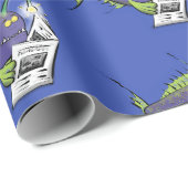 釣りおもしろい魚の漫画 ラッピングペーパー (ロールコーナー)