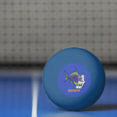 釣りおもしろい魚の漫画 卓球ボール (ネット)