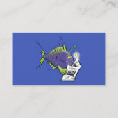 釣りおもしろい魚の漫画 名刺 (裏面)