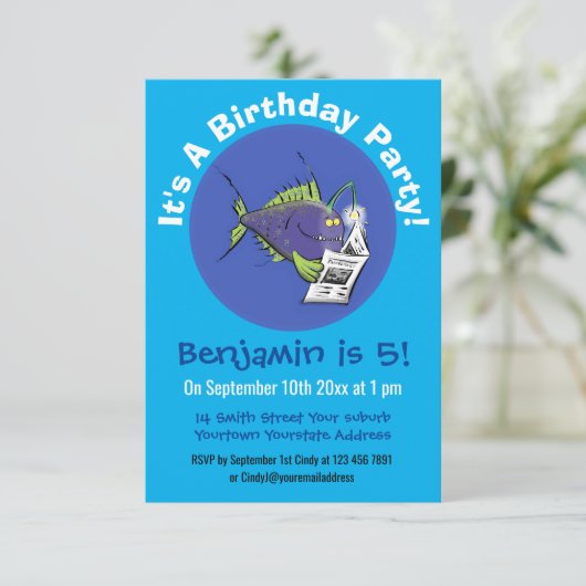 釣りおもしろい魚の漫画 招待状 (スタンド正面)