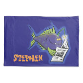 釣りおもしろい魚の漫画 枕カバー (裏面)