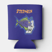 釣りおもしろい魚の漫画 缶クーラー (裏面)