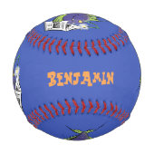 釣りおもしろい魚の漫画 野球ボール (裏面)