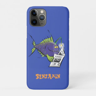 釣りおもしろい魚の漫画 iPhone 11 PROケース