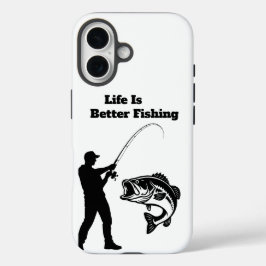 釣りがあれば人生はもっと素敵 iPhone 16ケース