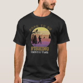 釣りが好きでたまらない、でも仕事はやらなきゃ Tシャツ (正面)