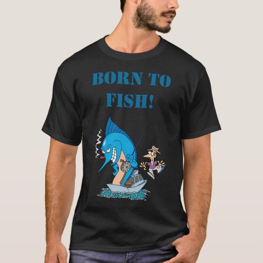 釣りが好きで生まれてきた Tシャツ (正面)