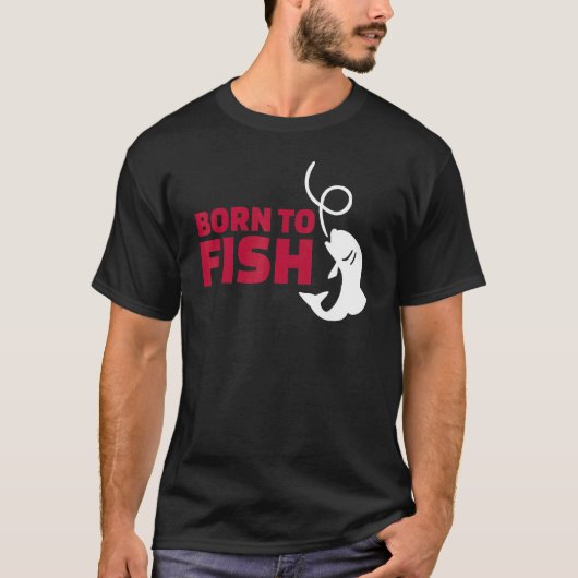 釣りが好きで生まれてきた Tシャツ (正面)