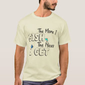 釣りが好きなほど幸せになる 釣り好きな人のためのグッズ Tシャツ (正面)