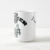 釣りが好きな人向けの名前入りギフト NAME, COLOR コーヒーマグカップ (中央)