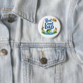 釣りが好きな父のための「Reel Cool Dad」ワイシャツ 水彩アート 缶バッジ (インサイチュ)