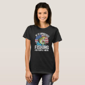 釣りが絡み 人が映ってなければ アメリカ国旗 Tシャツ (正面フル)
