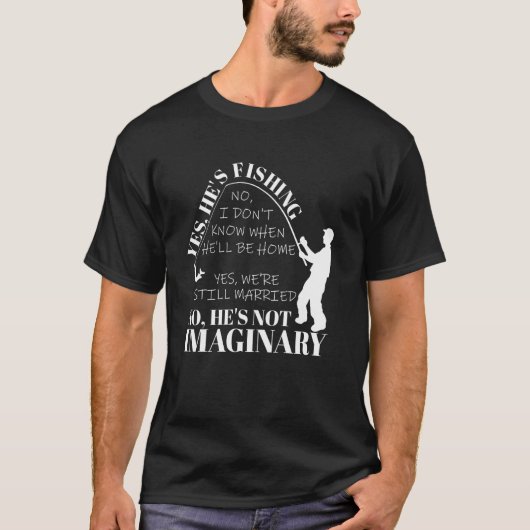 釣りしてるよ Tシャツ (正面)