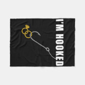 釣りじゃないわよ。婚約指輪と結婚の話よ。 フリースブランケット (正面(横))