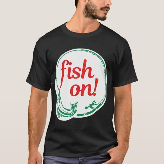 釣りだ!フィッシングステッカー Tシャツ (正面)