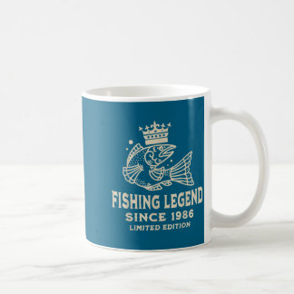釣りで魚を釣る伝説 創設以来のデザイン コーヒーマグカップ