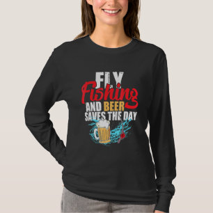 釣りとビールの救釣りが飲まれる日 Tシャツ