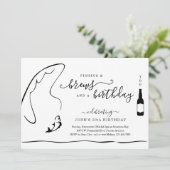 釣りとビール 誕生日 引退 パーティー 招待状 (スタンド正面)