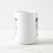 釣りと口裂け コーヒーマグカップ (中央)