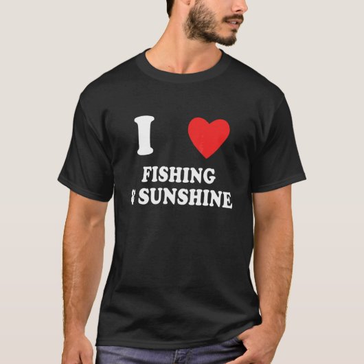 釣りと日差しが好き フィッシング Tシャツ (正面)