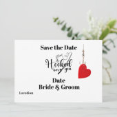 釣りにあなたに引っ掛かった 結婚式のSave the Date 招待状 (スタンド正面)