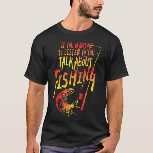 釣りについて語ろう Tシャツ (正面)