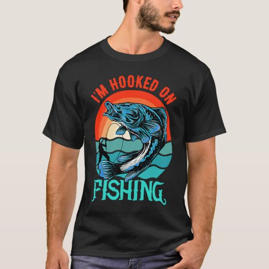 釣りにはまっています Tシャツ (正面)