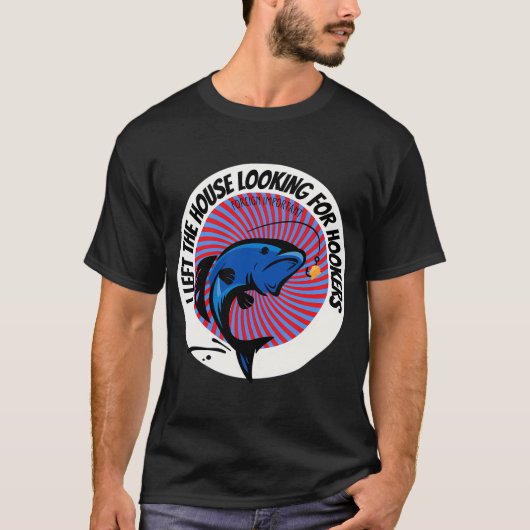 釣りに出かけています Tシャツ (正面)