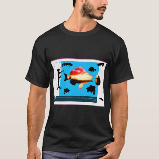 釣りに出かける Tシャツ (正面)