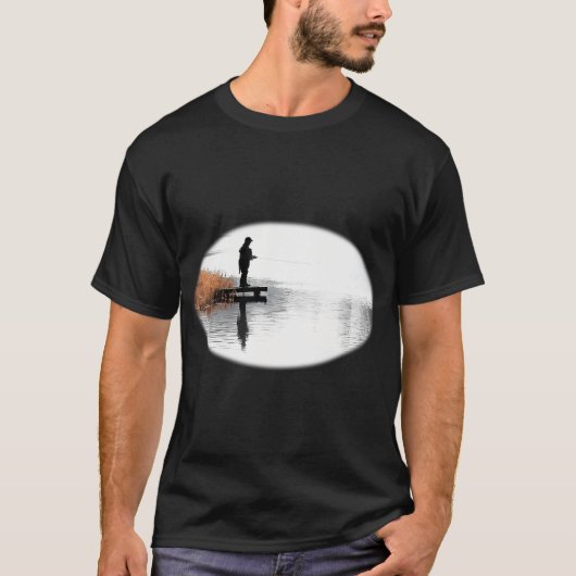 釣りに出かける Tシャツ (正面)