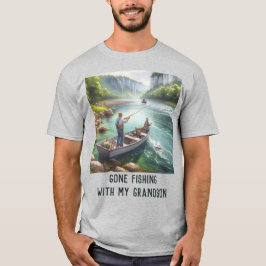 釣りに行くおじいちゃん AIアート ベーシックTシャツ Tシャツ
