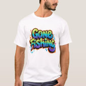 釣りに行く 楽しい虹のキャラクターギフト フィッシャー用 Tシャツ (正面)