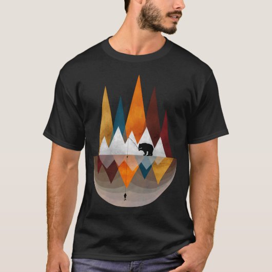 釣りに行く Tシャツ (正面)