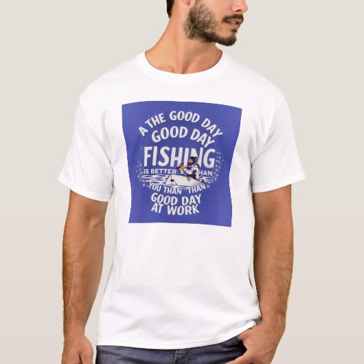 釣りに行く Tシャツ (正面)